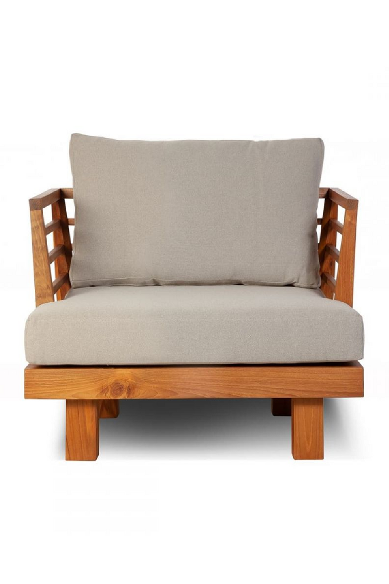 Cushioned Teak Outdoor Armchair | Dareels Strauss | Oroatrade.com 