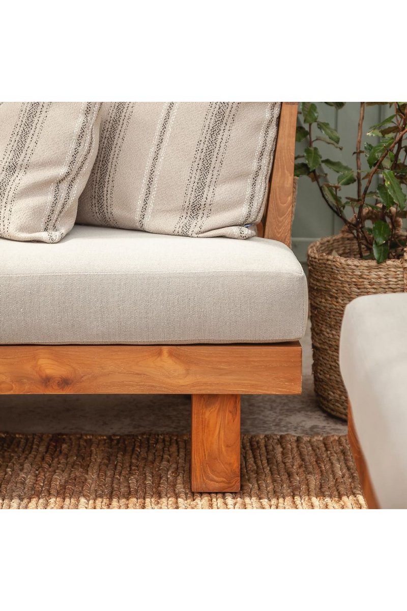 Cushioned Teak Outdoor Armchair | Dareels Strauss | Oroatrade.com 