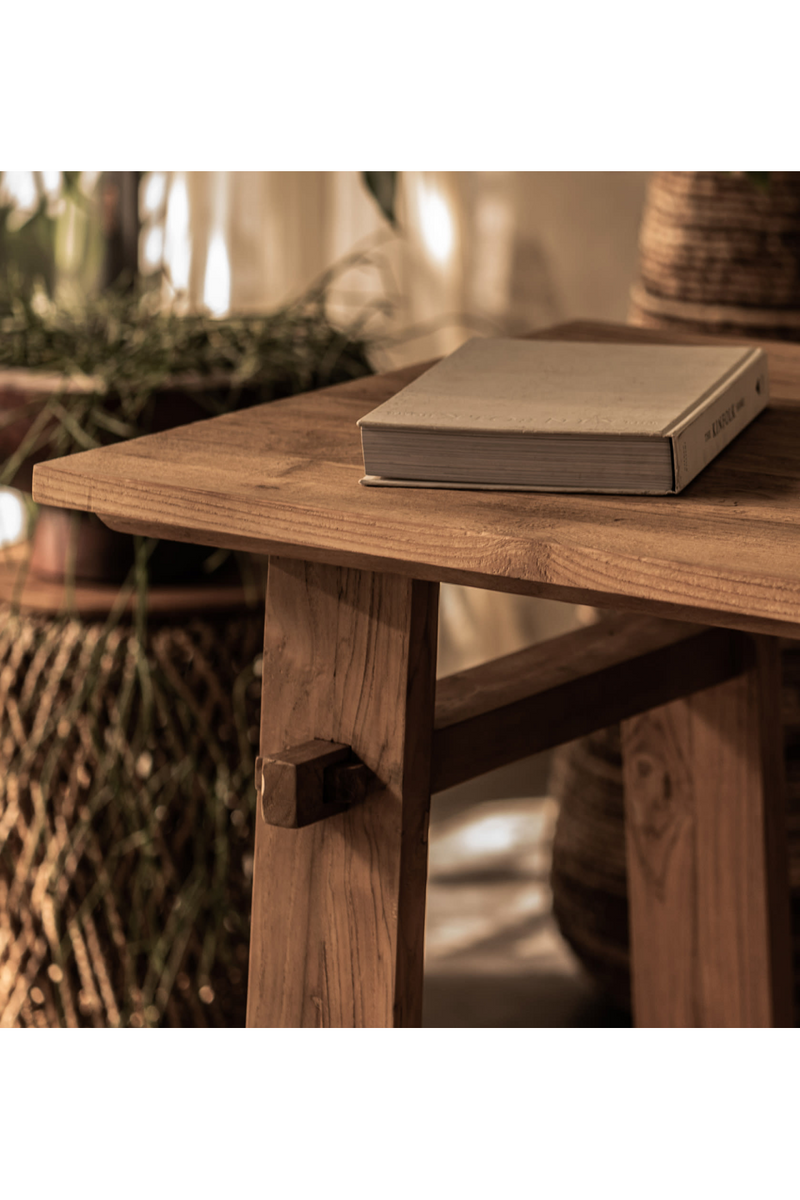 Natural Teak Wood Writing Desk | dBodhi Artisan | OROA TRADE