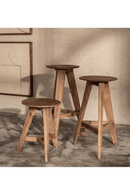 Round Teak Wood Bar Stool | dBodhi Berri | Oroatrade.com