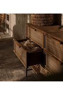 Handwoven Palm Leaves 4-Drawer Dresser | dBodhi Coco | OROA TRADE