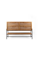 Handwoven Palm Leaves 4-Drawer Dresser | dBodhi Coco | OROA TRADE