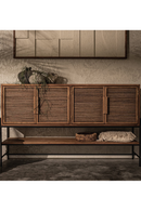 Handwoven Palm Leaves 4-Door Dresser | dBodhi Coco | OROA TRADE