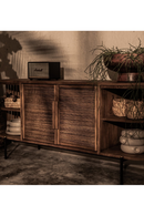 Handwoven Palm Leaves 2-Door Dresser | dBodhi Coco | OROA TRADE