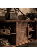 Handwoven Palm Leaves 2-Door Dresser | dBodhi Coco | OROA TRADE