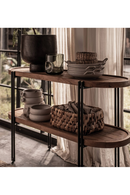 Oval Wooden Side Table With Undershelf | dBodhi Coco | OROA TRADE