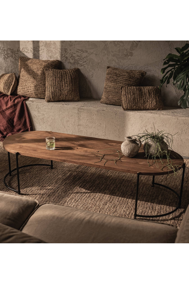 Oval Wooden Coffee Table | dBodhi Coco | OROA TRADE