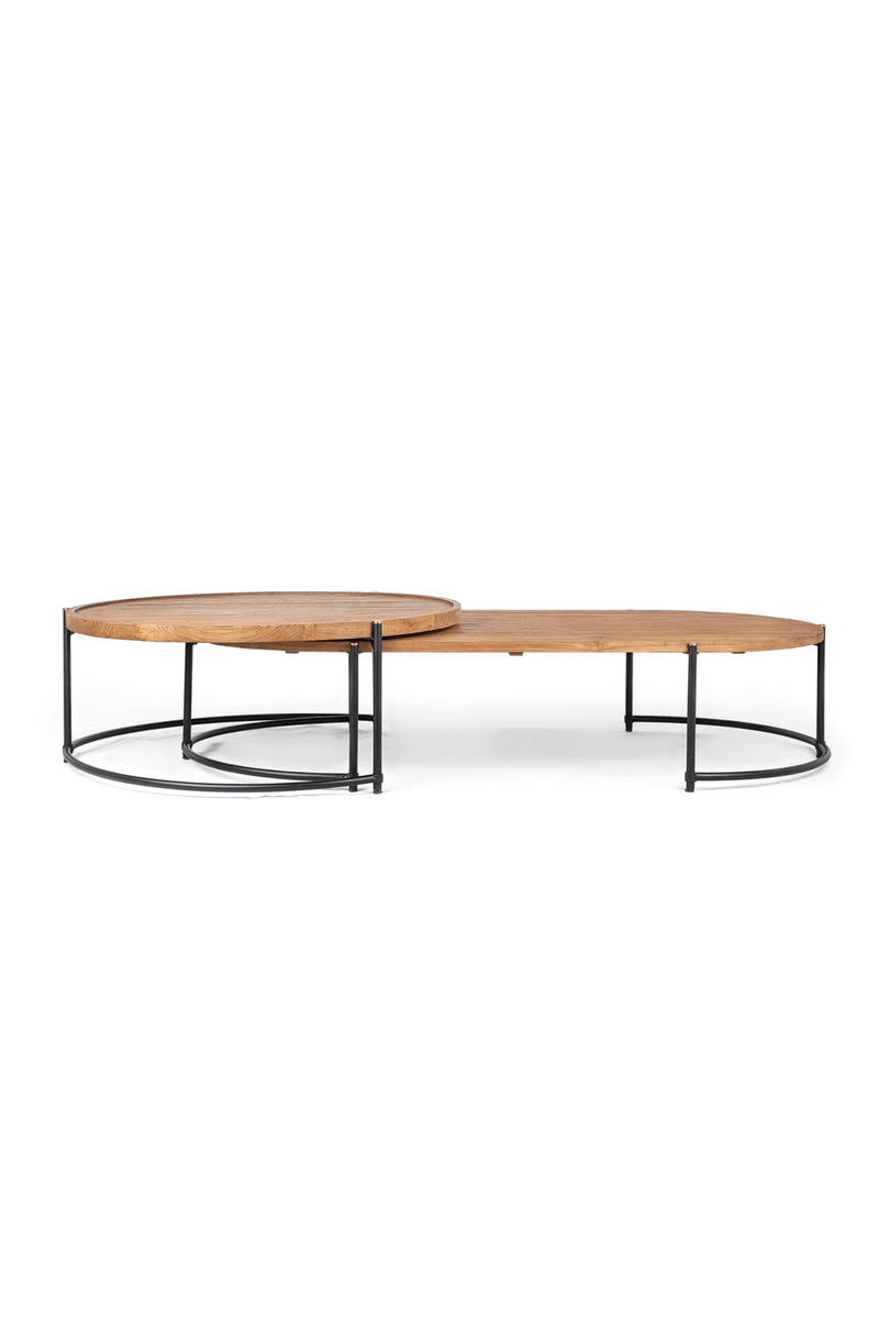 Metal Framed Wooden Nesting Coffee Tables (2) | dBodhi Coco | Oroatrade.com