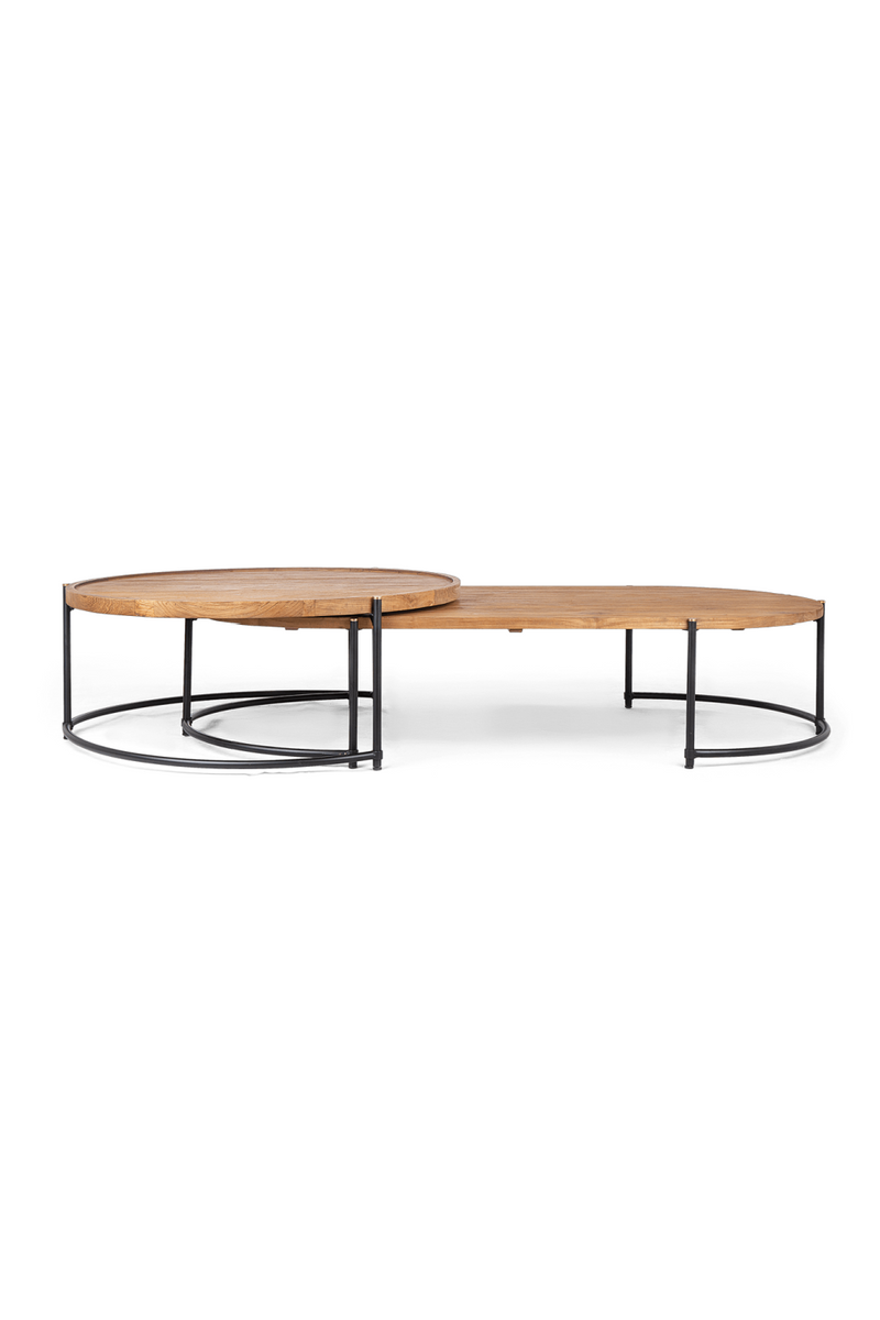 Metal Framed Wooden Nesting Coffee Tables (2) | dBodhi Coco | Oroatrade.com