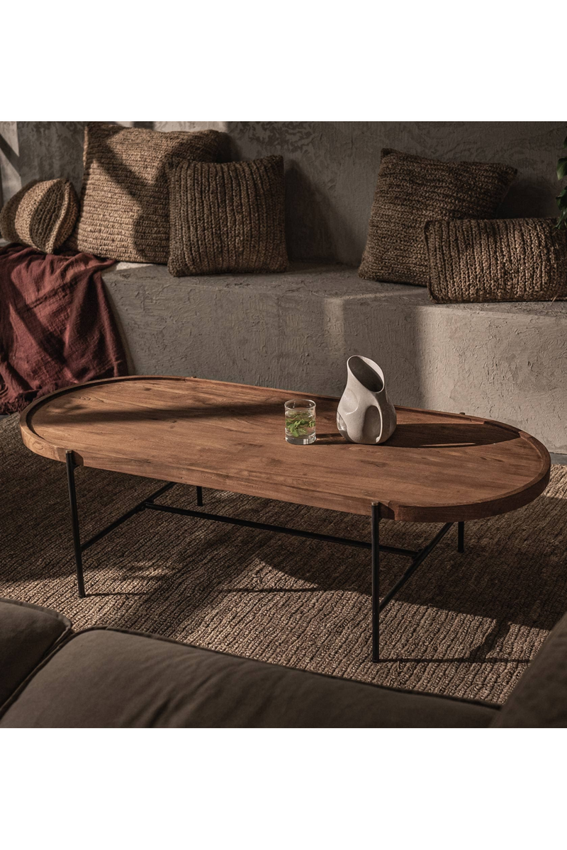 Oval Teak Wood Coffee Table | dBodhi Coco | Oroatrade.com