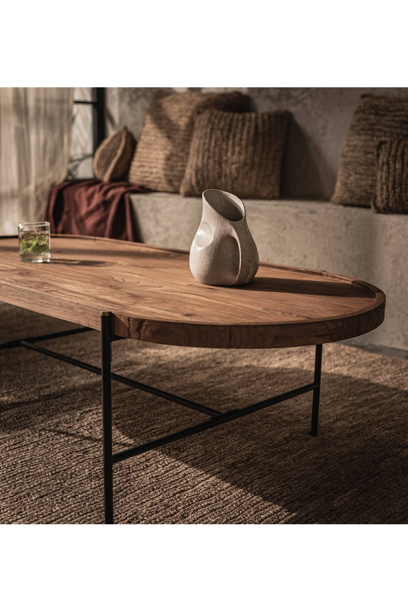 Oval Teak Wood Coffee Table | dBodhi Coco | Oroatrade.com