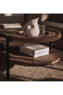 Oval Wooden Double Top Coffee Table | dBodhi Coco | OROA TRADE