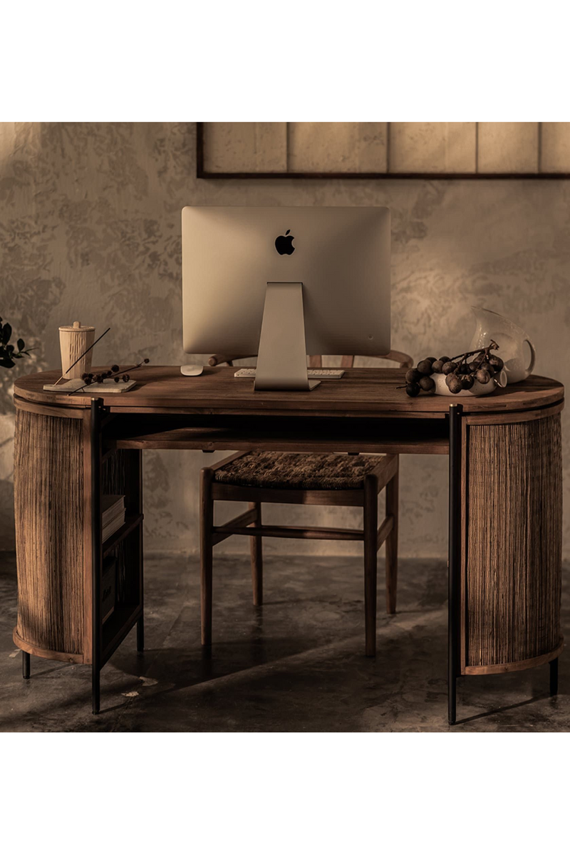 Handwoven Coconut Leaf Writing Desk | dBodhi Coco | OROA TRADE