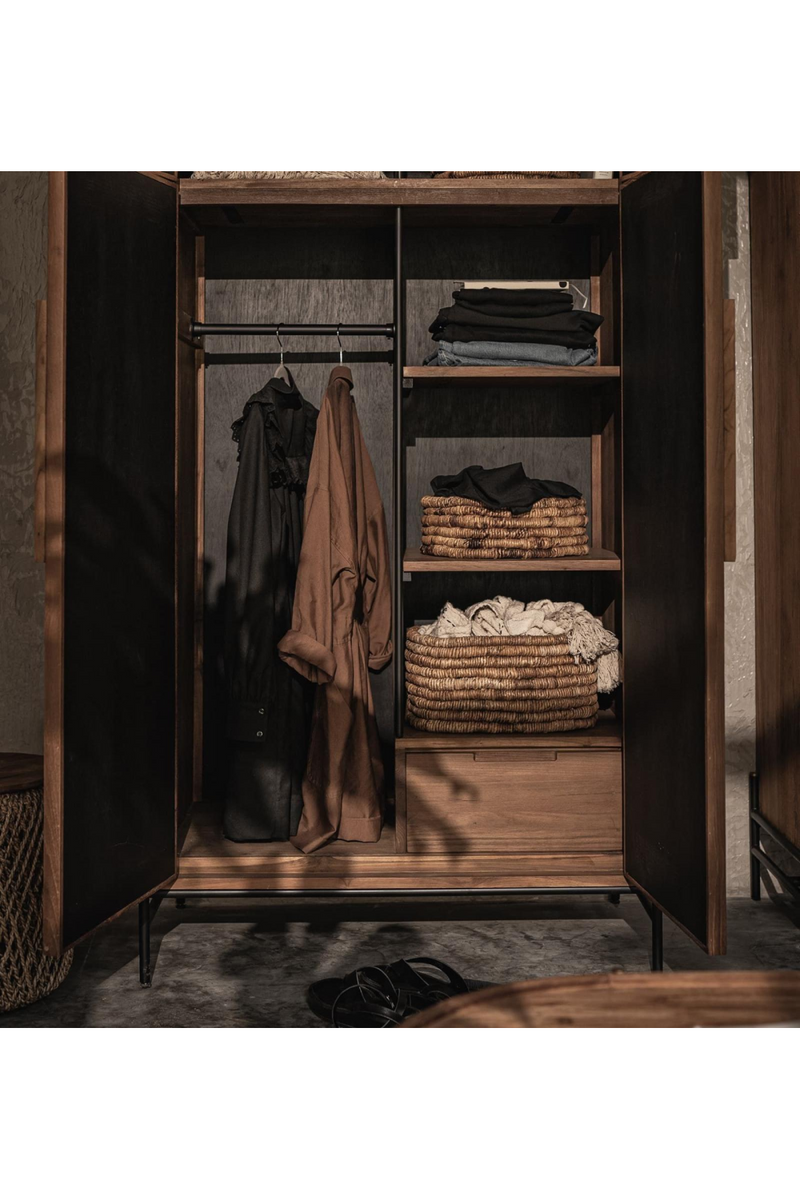 Rustic Wooden Framed Wardrobe | dBodhi Coco | Oroatrade.com