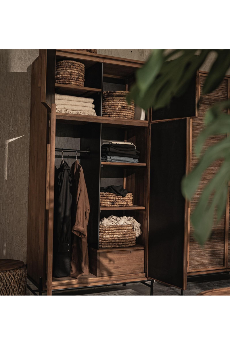Rustic Wooden Framed Wardrobe | dBodhi Coco | Oroatrade.com