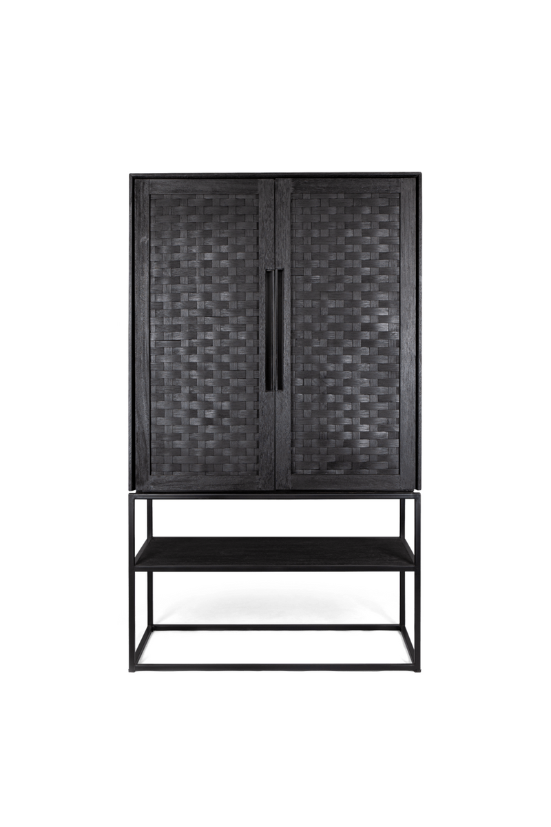 Black Rattan 2-Door Cabinet | dBodhi Karma | OROA TRADE