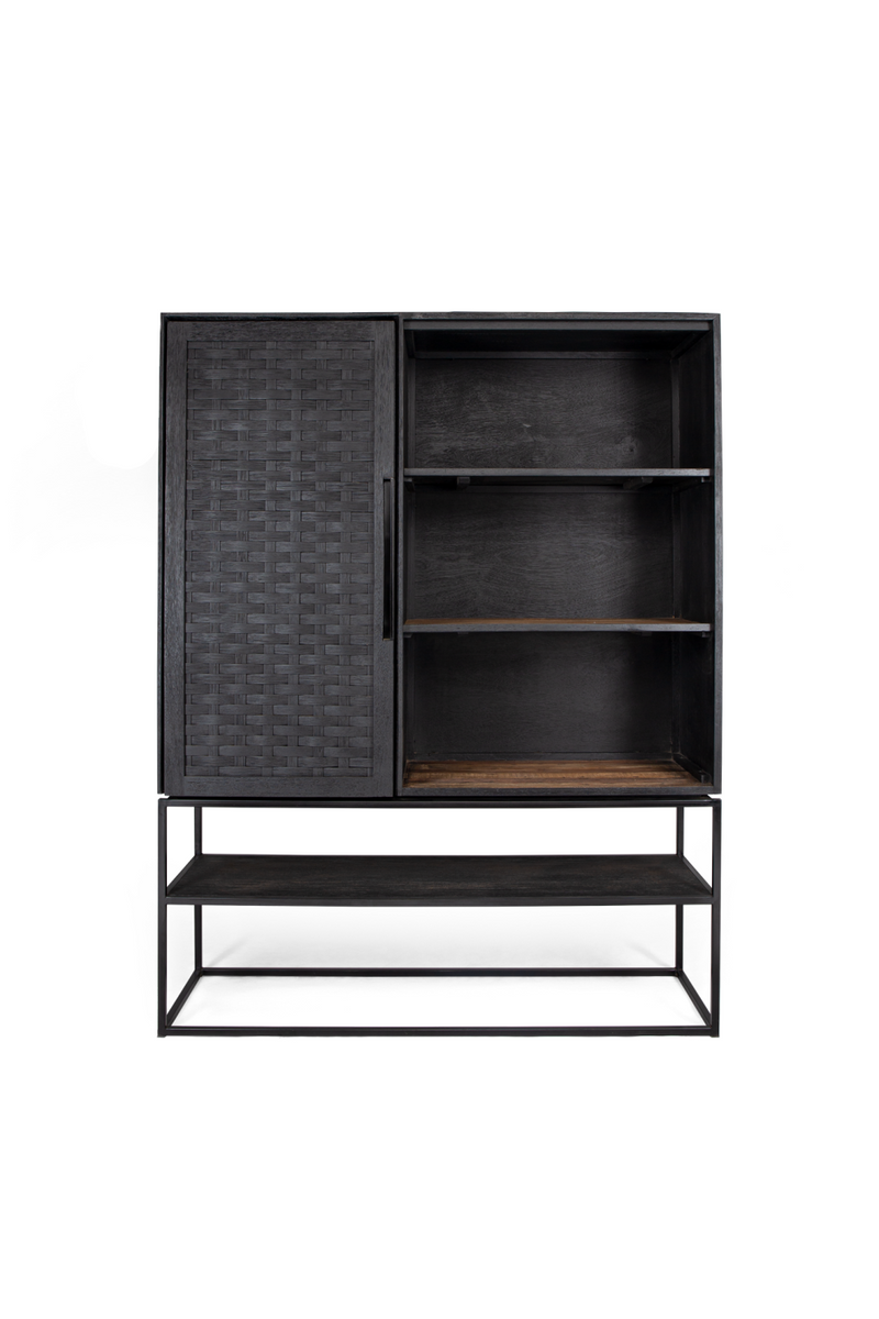Wooden 3-Shelf Cabinet With Open Rack | dBodhi Karma |  OROA TRADE