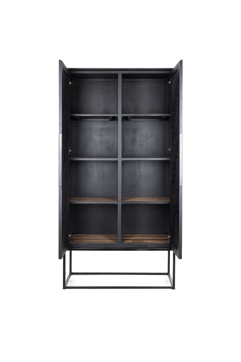 Charcoal Wooden 2-Door Cabinet | dBodhi Karma | OROA TRADE