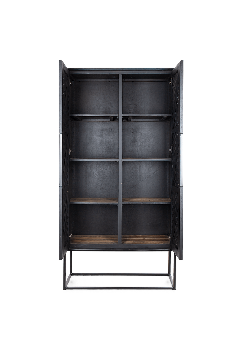 Charcoal Wooden 2-Door Cabinet | dBodhi Karma | Oroatrade.com