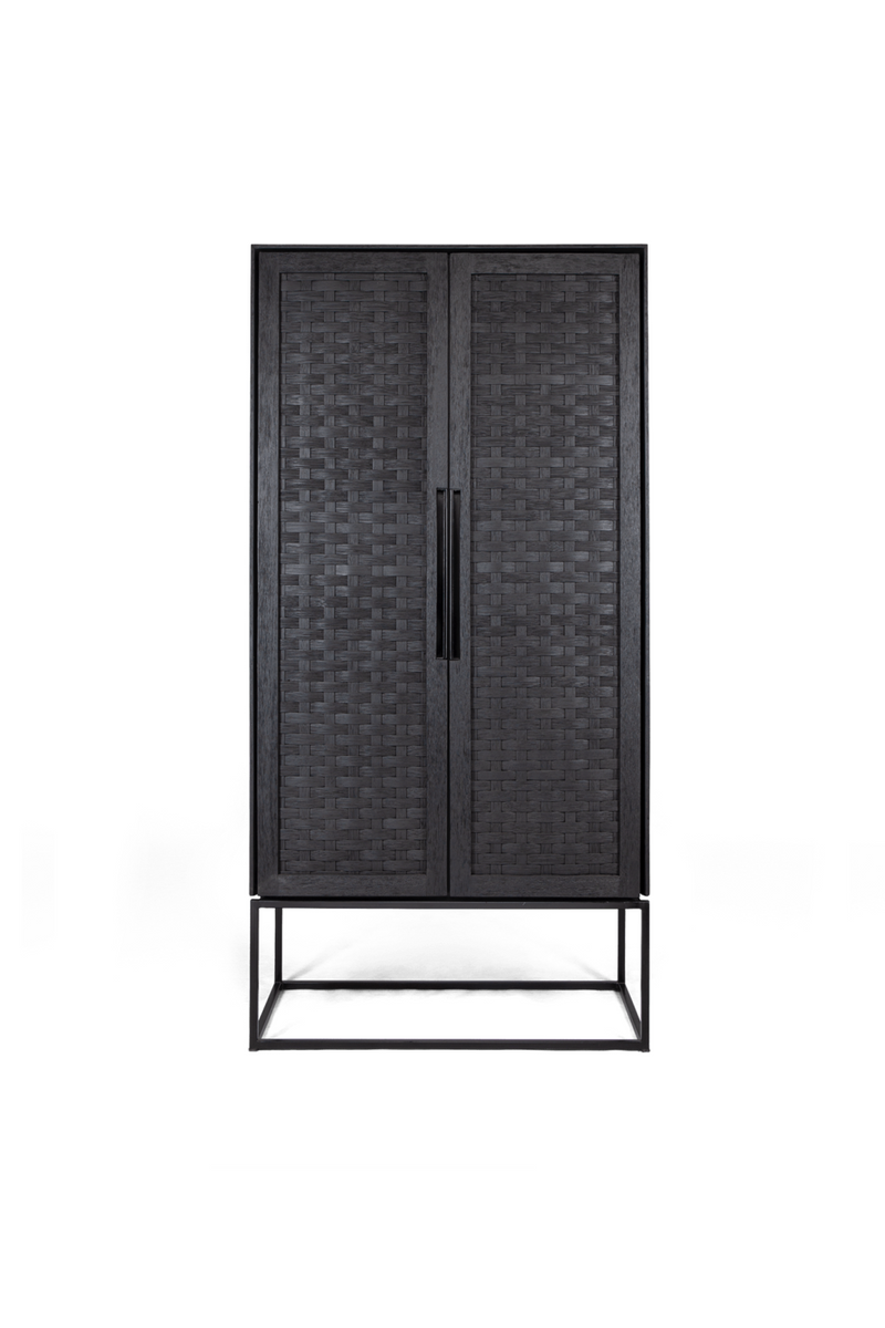 Charcoal Wooden 2-Door Cabinet | dBodhi Karma | Oroatrade.com