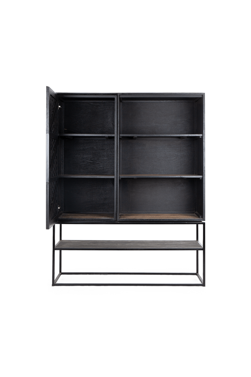 Wooden 3-Shelf Cabinet With Open Rack | dBodhi Karma | OROA TRADE