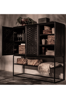 Charcoal Wooden 3-Shelf Cabinet | dBodhi Karma | Oroatrade.com