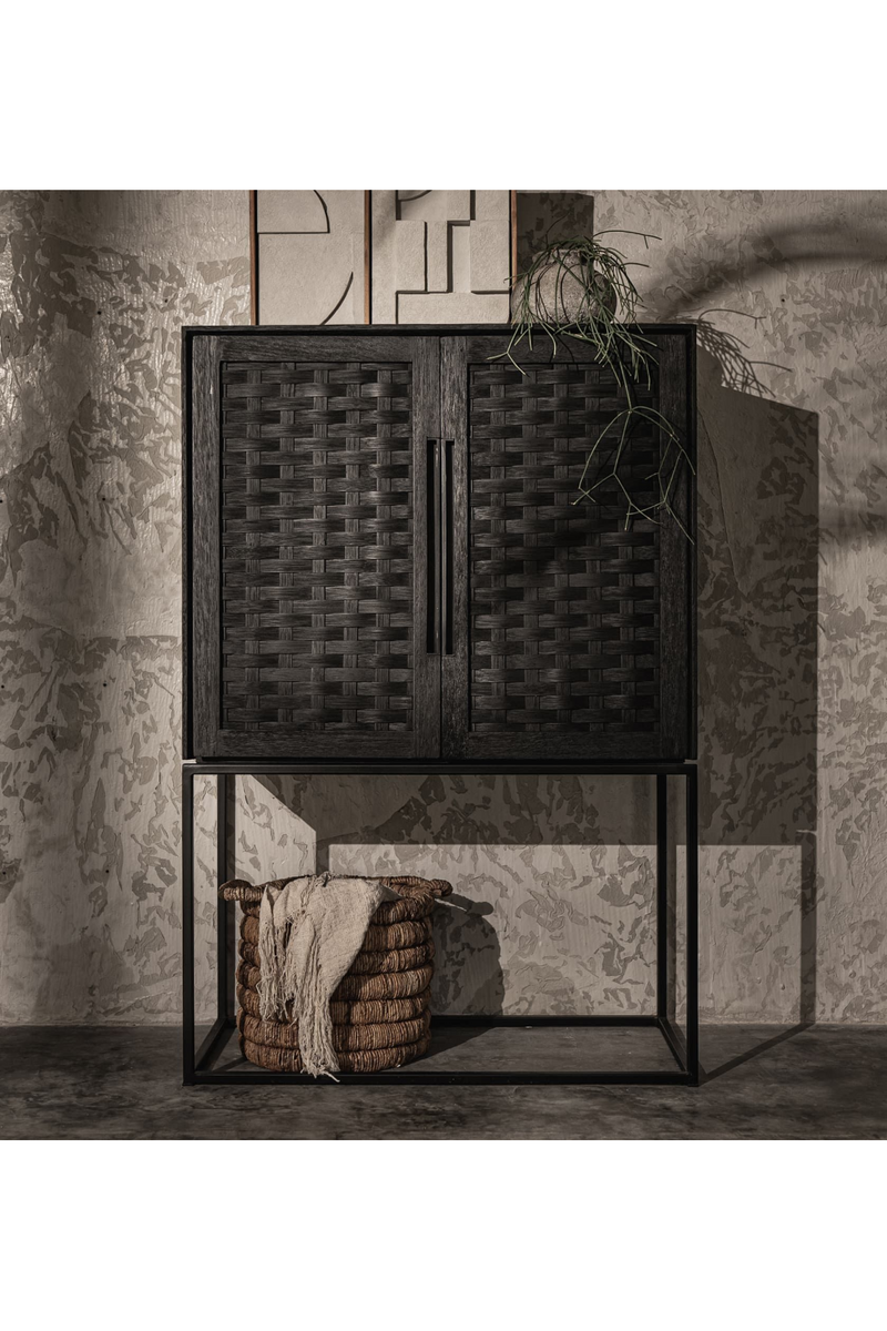 Charcoal Teak Wooden Cabinet | dBodhi Karma | Oroatrade.com