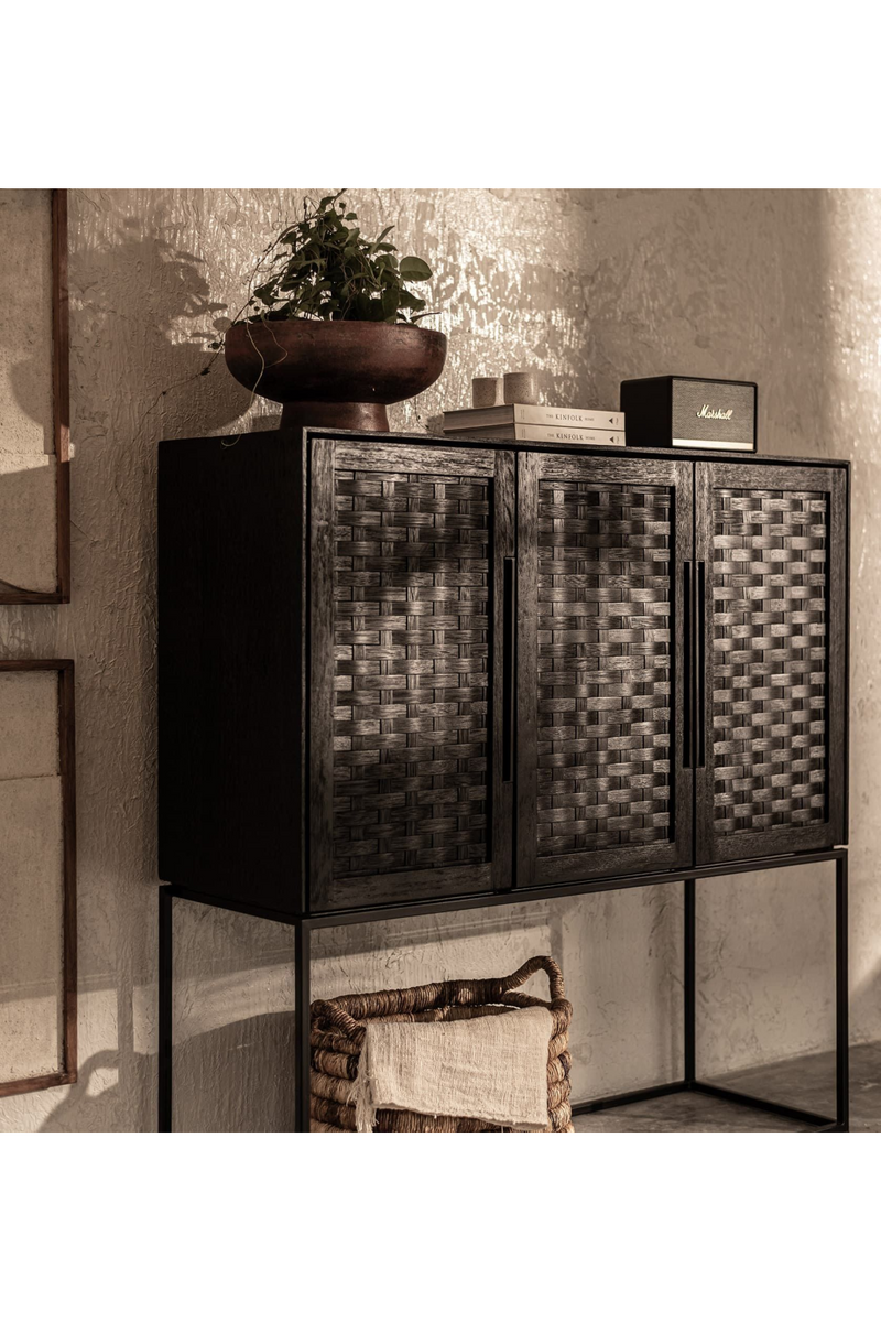 Charcoal Teak Wooden Cabinet | dBodhi Karma | Oroatrade.com