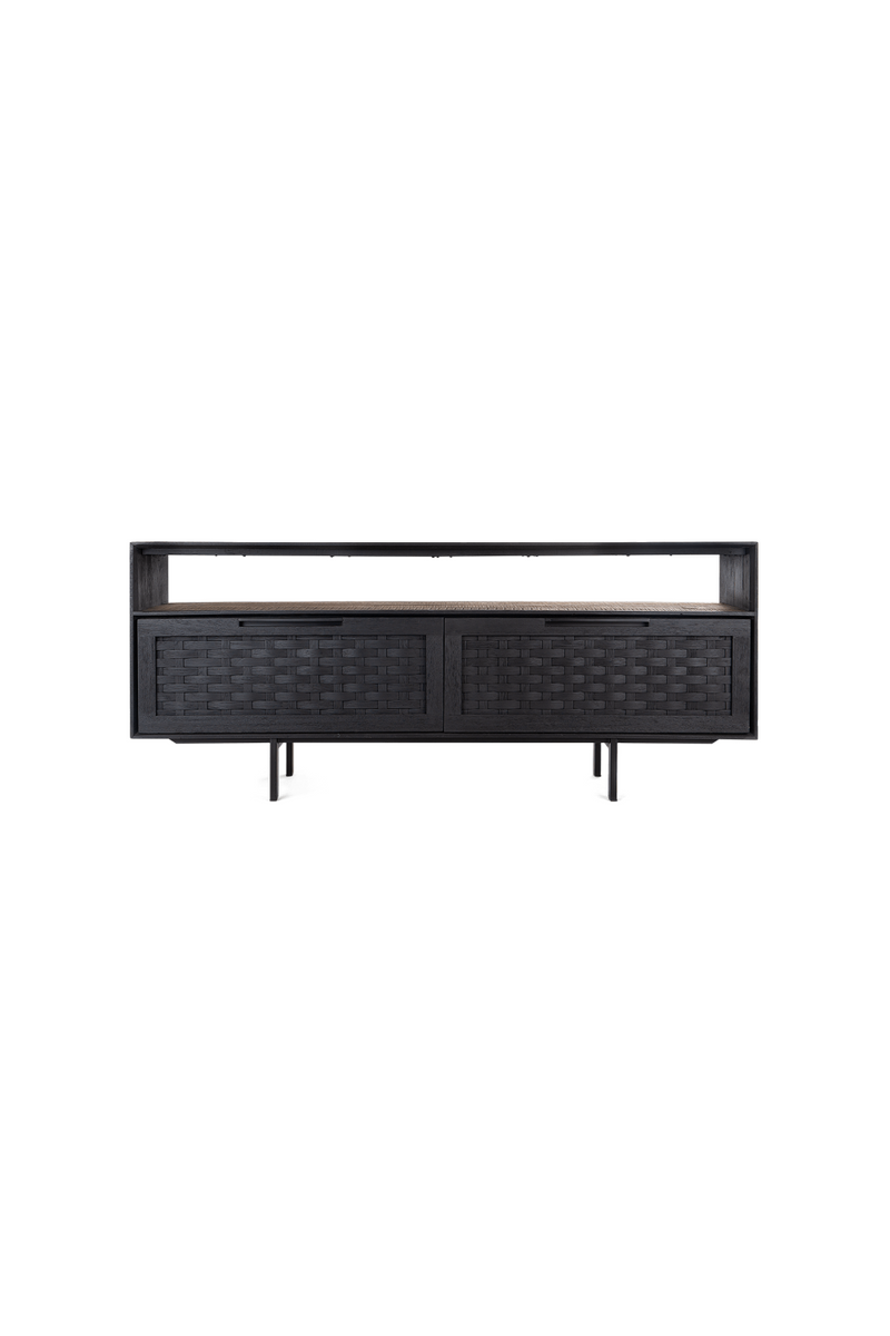 Charcoal Wooden 2-Drawer Low Dresser | dBodhi Karma