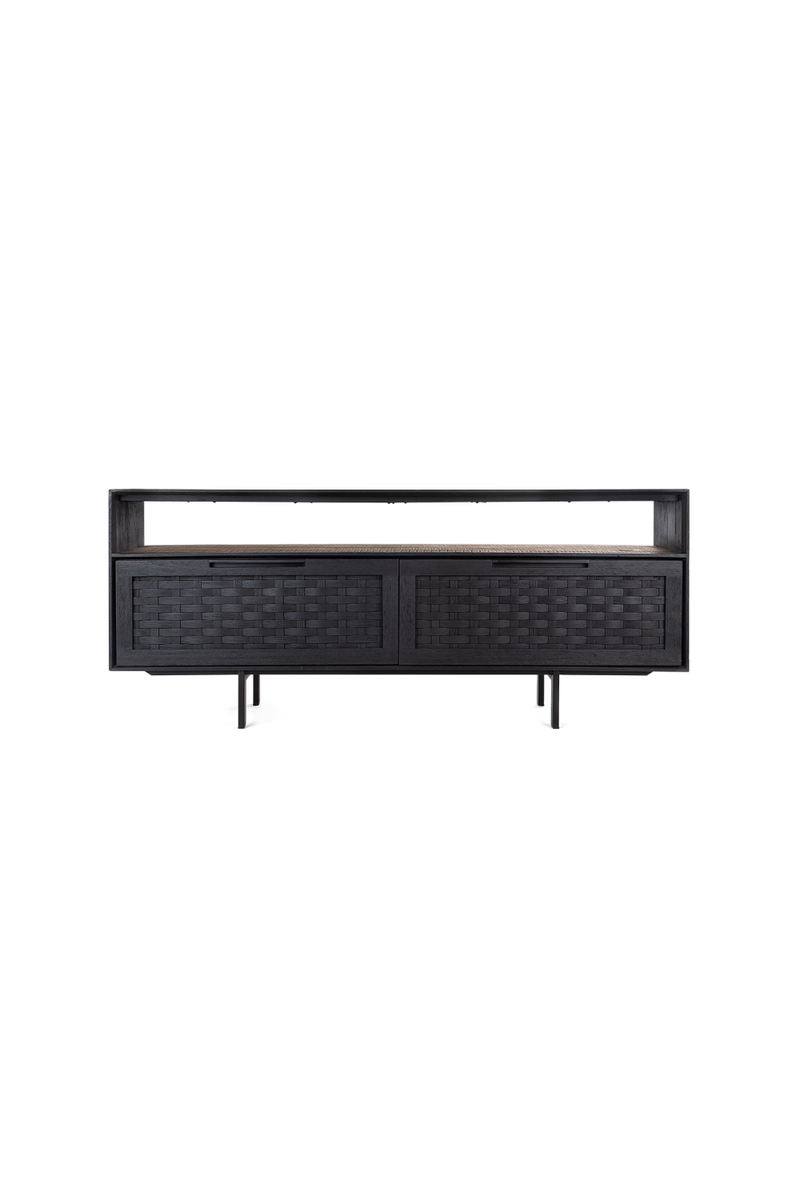 Charcoal Wooden 2-Drawer Low Dresser | dBodhi Karma | OROA TRADE