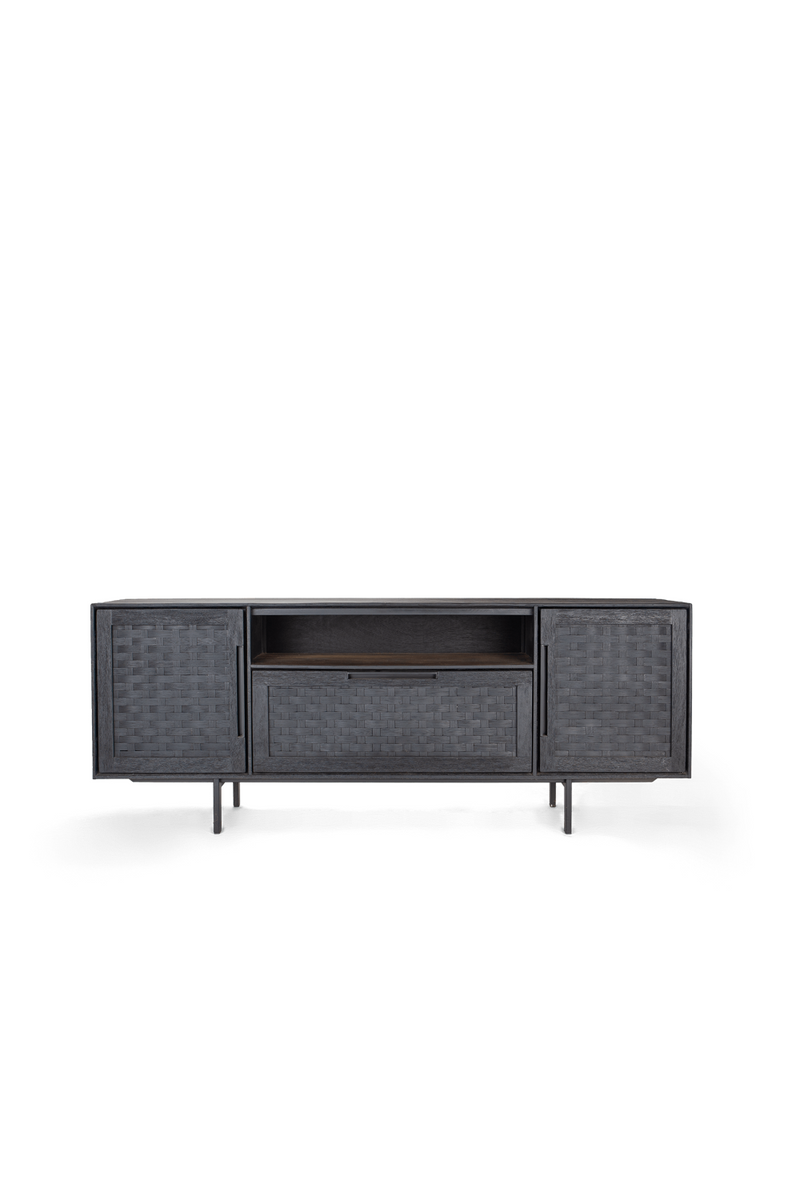 Black Wooden Industrial Low Dresser | dBodhi Karma | OROA TRADE