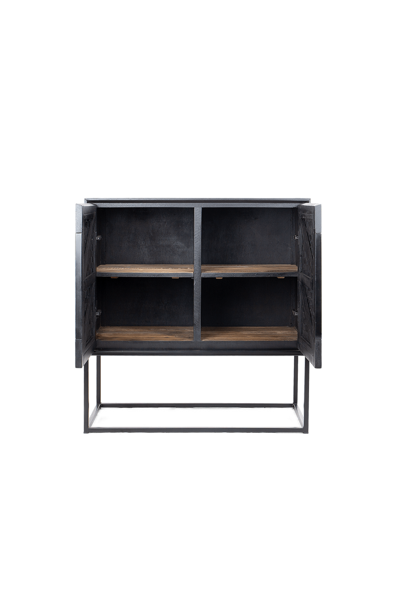 Black Wooden Dresser With Shelves | dBodhi Karma | OROA TRADE