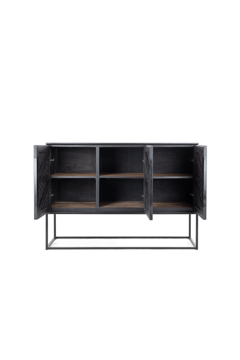 Black Wooden Industrial High Dresser | dBodhi Karma | OROA TRADE