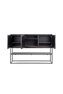 Black Wooden 3-Door High Dresser | dBodhi Karma | OROA TRADE
