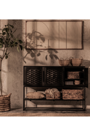 Black Wooden 3-Door High Dresser | dBodhi Karma | OROA TRADE