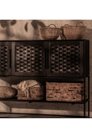 Black Wooden 3-Door High Dresser | dBodhi Karma | OROA TRADE