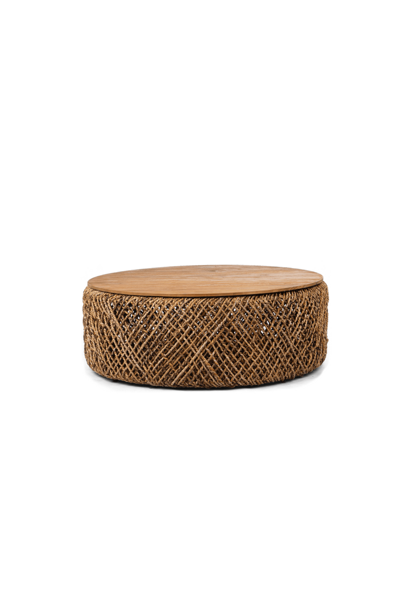 Round Abaca Coffee Table | dBodhi Knut | OROA TRADE