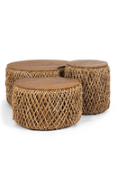 Round Abaca Coffee Table Set (3) | dBodhi Knut Padi | Oroatrade.com
