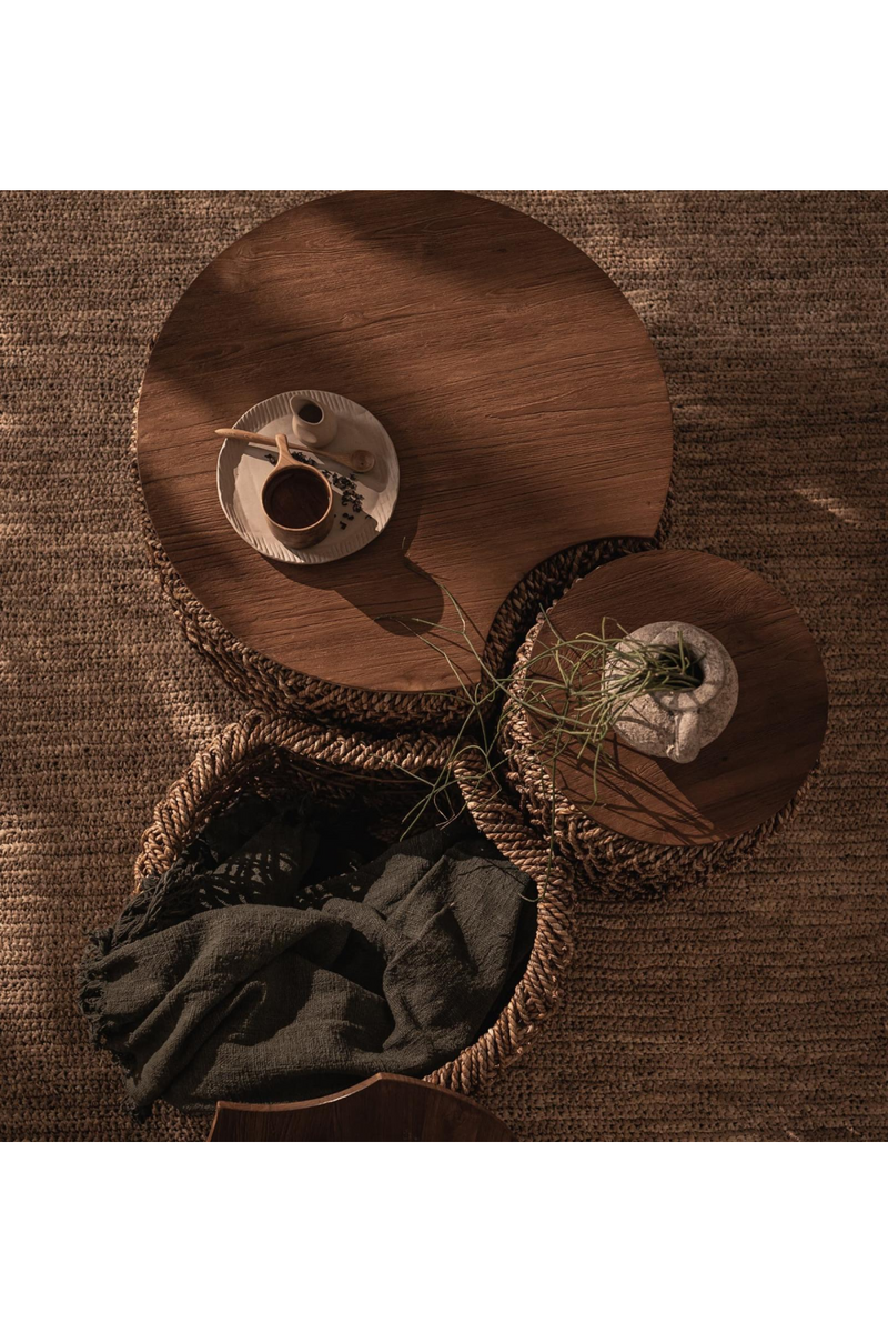 Round Abaca Coffee Table Set A | dBodhi Knut Padi | Oroatrade.com