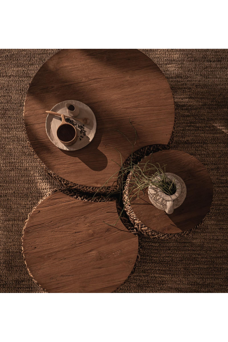 Round Abaca Coffee Table Set A | dBodhi Knut Padi | Oroatrade.com