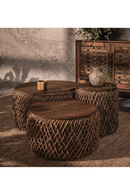 Round Abaca Coffee Table Set (3) | dBodhi Knut Padi | Oroatrade.com