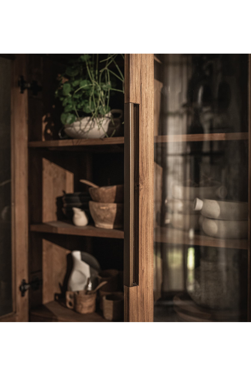 Wooden Cabinet with 2-Glass Doors | dBodhi Karma | OROA TRADE