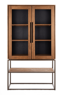 Wooden Cabinet with 2-Glass Doors | dBodhi Karma | Oroatrade.com