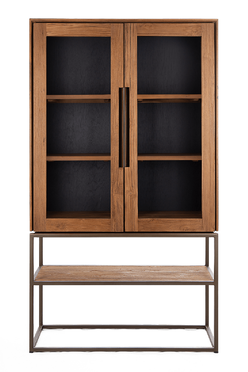 Wooden Cabinet with 2-Glass Doors | dBodhi Karma | OROA TRADE