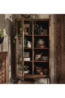 Natural Wooden 2-Glass Door Cabinet | dBodhi Karma | Oroatrade.com