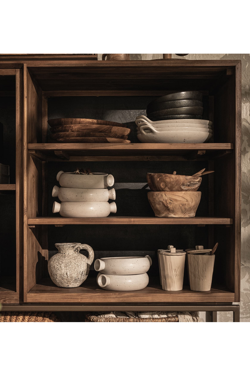 Natural Wooden 3-Shelf Cabinet | dBodhi Karma | Oroatrade.com