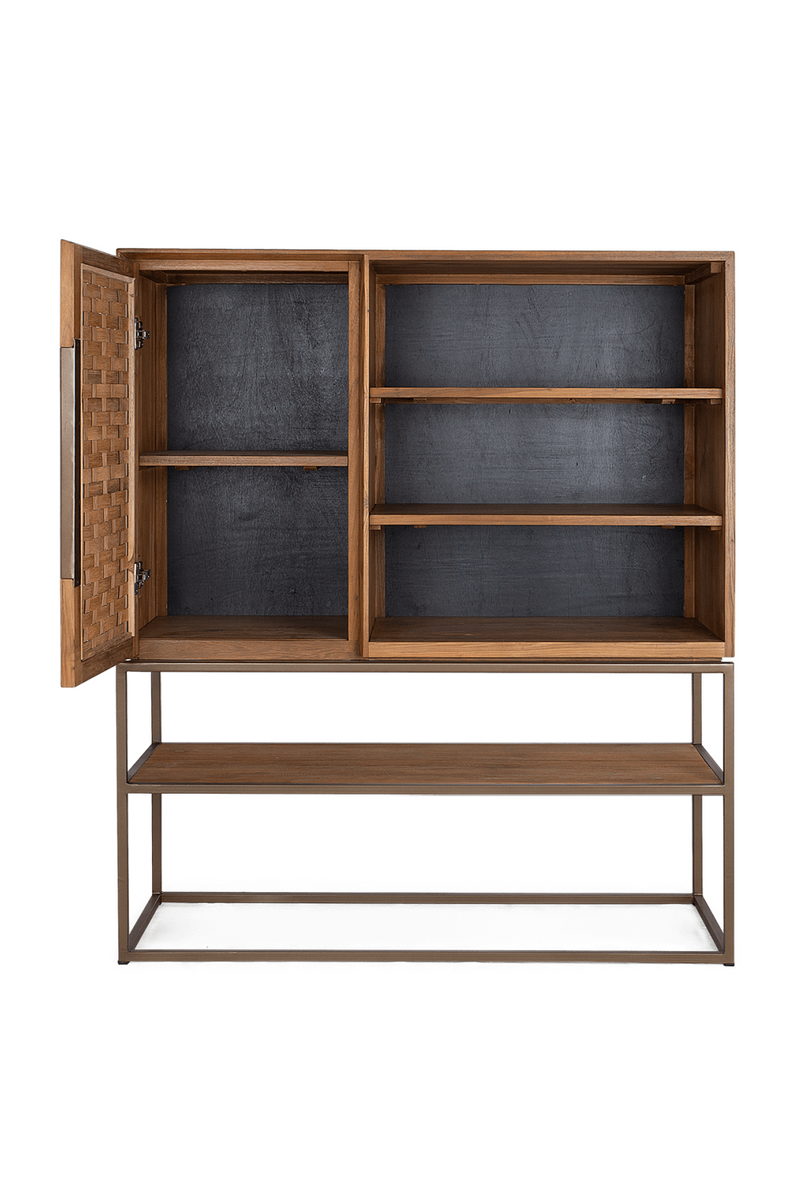 Natural Wooden 3-Shelf Cabinet | dBodhi Karma | Oroatrade.com