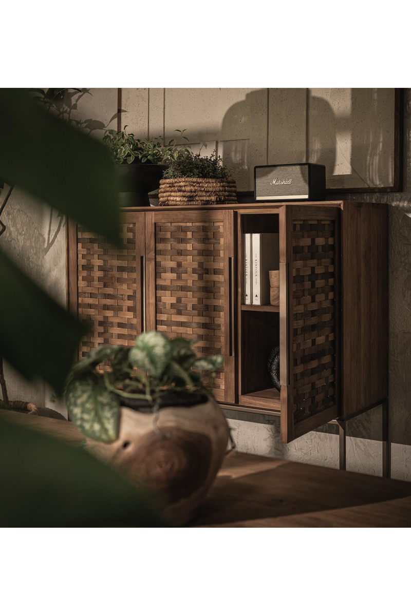 Natural Wooden 3-Door Cabinet | dBodhi Karma | Oroatrade.com