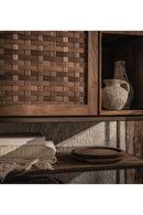 Natural Wooden Cabinet With Open Rack | dBodhi Karma | Oroatrade.com