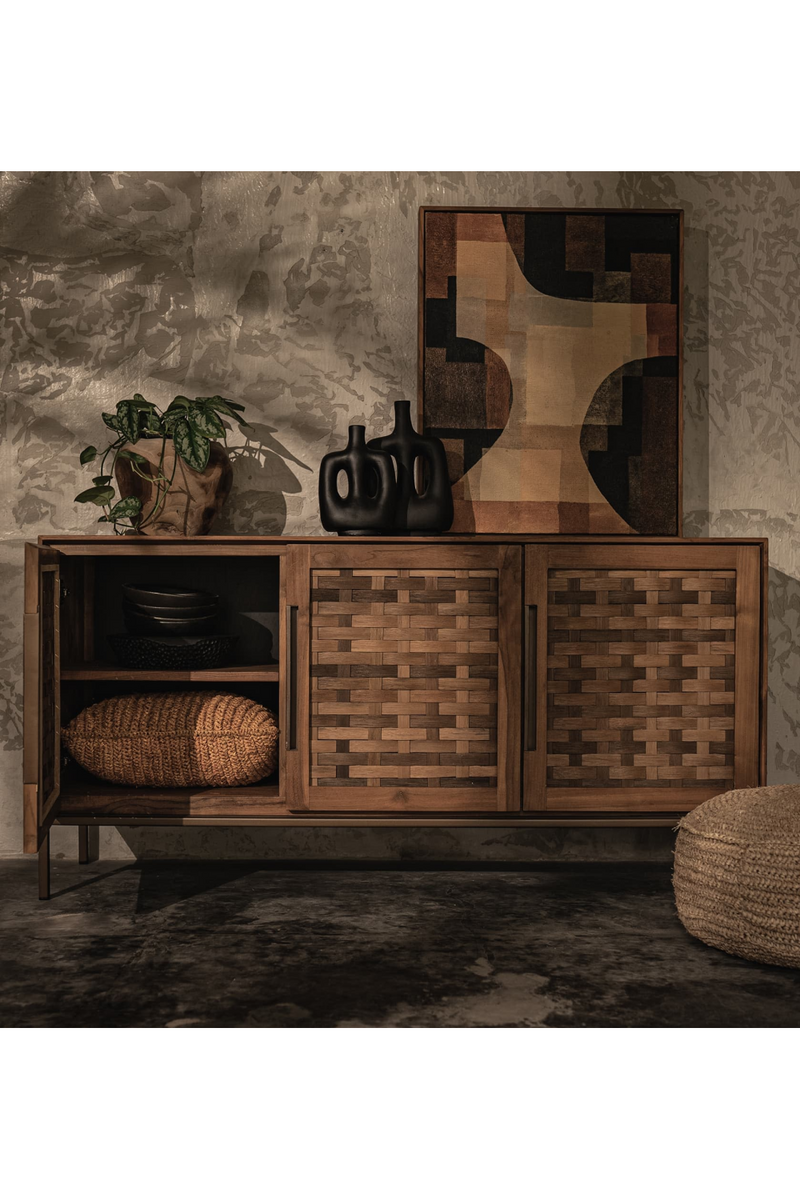 Natural Wooden Low Dresser | dBodhi Karma | Oroatrade.com